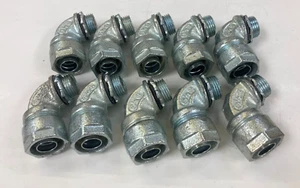 O-Z/ GEDNEY 1/2" LIQUIDTIGHT ELBOW 90° ****LOT OF 10**** - Picture 1 of 6