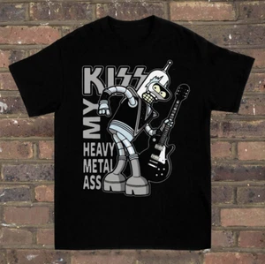 T-Shirt Futurama Kiss My Heavy Metal Ass für Herren Damen S-4XL VN714 - Bild 1 von 3