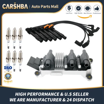 For Audi A4 A6 98-05 Volkswagen Passat 2.8L V6 UF256 Ignition Coil+wire+plugs  - Image 1 of 4
