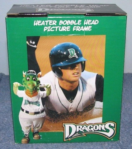 NEW Dayton Dragons - HEATER Bobblehead Picture Frame  3x2in Picture Opening Cover