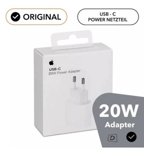 Original Apple 20W USB-C Power Adapter + 1 m Lade Kabel für alle iPhones