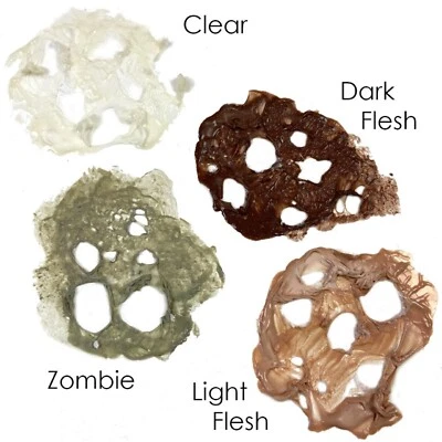 Látex líquido de maquillaje Mehron (1 oz), transparente, carne clara, carne oscura, selección de zombis 1 Foto 1 de 4