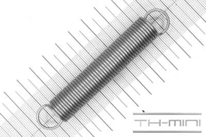Zug-Feder 1,5mm Haken Öse 15x91mm 6,9kg Spiral Edel-stahl rostfrei Metall - Bild 1 von 1