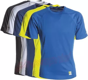 MAGLIETTA T-SHIRT PAYPER RUNNING UOMO MANICA CORTA POLIESTERE FITNESS CORSA - Bild 1 von 6