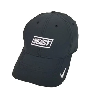 Nike Hat Cap Strap Back Gray Black Swoosh One Size Legacy91 Dri-Fit - Picture 1 of 9