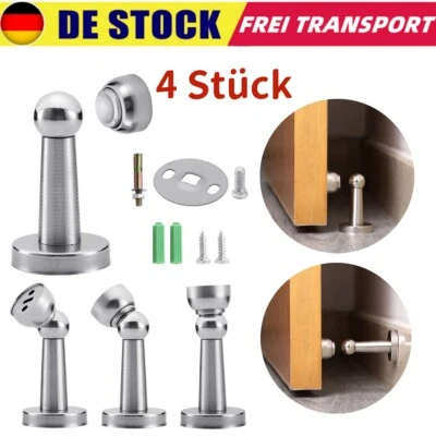 4 stk Stoppwerk Edelstahl Türfeststeller Magnetisch Magnet Türstopper Türhalter - Bild 1 von 4