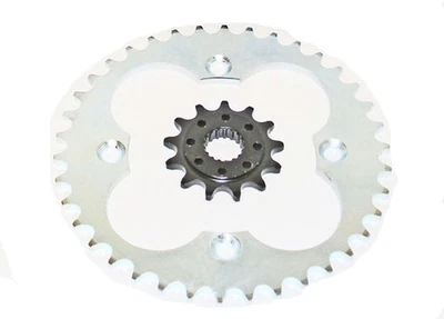 Honda TRX450R 2004-2014 13 dientes delantero y 38 dientes trasero piñón plateado Foto 1 de 2