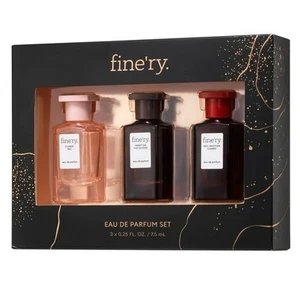fine'ry Mini EDP Perfume Gift Set - 0.25fl Oz 7.5ml, 3pc NEW - Picture 1 of 4