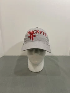 Houston Rockets Hat Cap Strap Back Gray Red NBA Basketball Adidas Mens - Picture 1 of 11