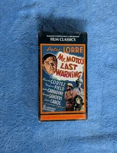 MR. MOTO'S LAST WARNING VHS Tape 1939 Crime Thriller Peter Lorre NEW SEALED - Imagen 1 de 4