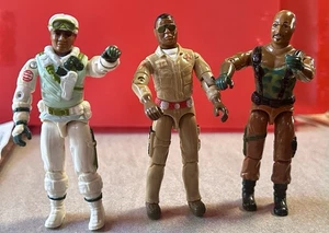 Vintage Lot of 3 GI Joes "Doc" 1983, "Roadblock" 1984 & "Snow Trooper 1986" VG - Bild 1 von 14