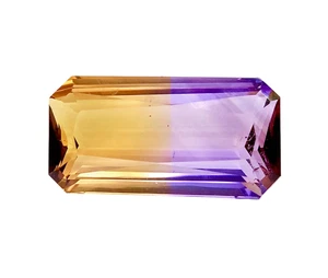 18,51ct Lila Gelb Natürlicher Ametrin Achteckschliff Lose Edelsteine - Bild 1 von 3