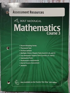 Assessment Res W/ANS Holt Math C3 2010 by Holt Rinehart & Winston (2010,... - Bild 1 von 3