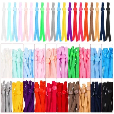 Bandas de Costura Elásticas con Hebillas Ajustables - 200 Colores Mezclados para Versatilidad Foto 1 de 4