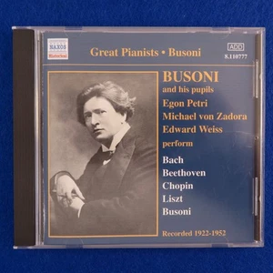 Grabaciones completas de Busoni y sus alumnos - CD - ¡Envío rápido!! - Imagen 1 de 2