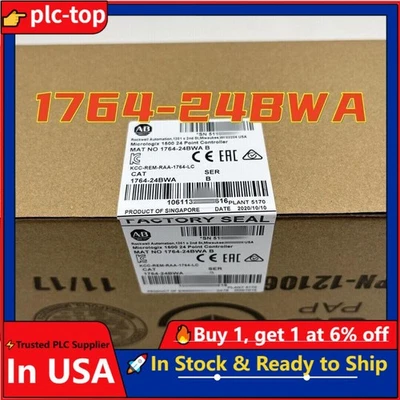 New AB 1764-24BWA MicroLogix1500 24 Point Controller 1764 24BWA US Free Tax - Image 1 of 3