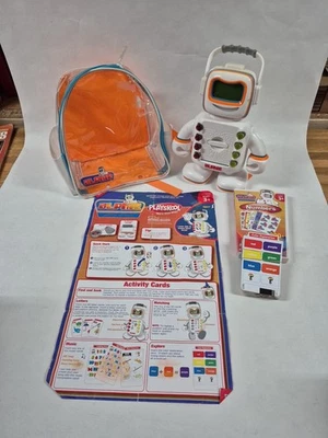 2009 Playskool ALPHIE Robot with Backpack Learning Cards for Letters and Numbers - Image 1 of 4