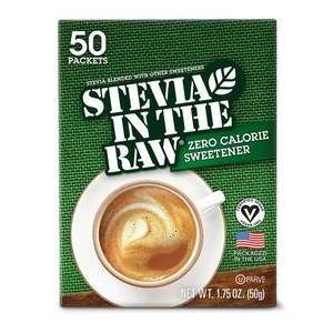 Stevia in den rohen kalorienfreien Süßstoffpaketen, 0,03 oz, 50 Packungen - Bild 1 von 1