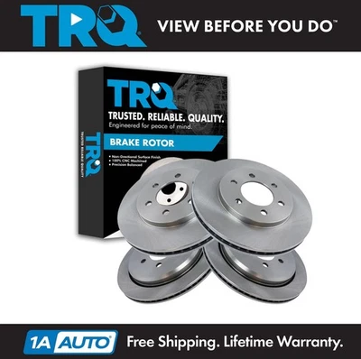 TRQ Front & Rear Brake Rotors For 2003-2006 Ford Expedition Lincoln Navigator — 第 1/4 张图片