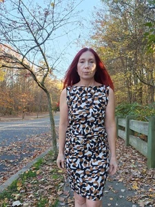 DIANE VON FURSTENBERG NWT $365 ALARDO Camo Leopard Brown Silk Mini Dress Size 2 - Picture 1 of 7