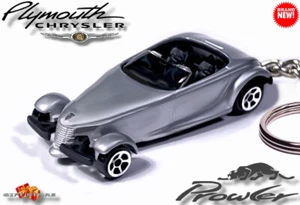 🎁🎄 🎅🚦🆕 RARE KEYCHAIN SILVER PLYMOUTH PROWLER CUSTOM Ltd Ed.💕GREAT GIFT💕🎁 - Picture 1 of 15