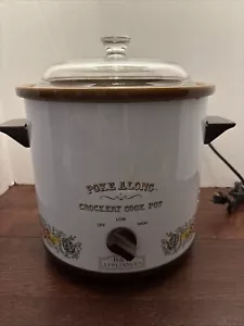 Vintage Poke Along Crock Pot H&H Crockery 3 1/2 Qt. Made In Japan TESTED-WORKS - Picture 1 of 12