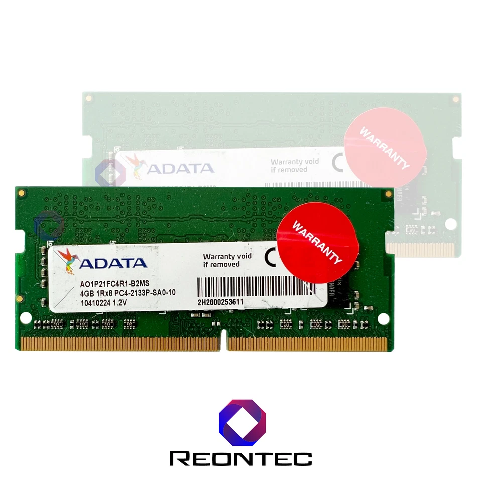 4GB Laptop Ram Adata PC4 - 17000 DDR4 2133P AO1P21FC4R1-B2MS 1Rx8 - Immagine 1 di 1