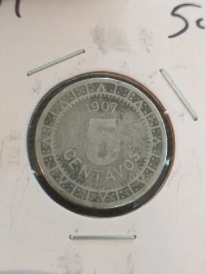 1907 Mexico 5 Centavos, KM#421 Fine Corrosion - Image 1 of 2