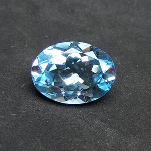 Natural  13.30 CTS 1 PCS OVAL CUT BLUE TOPAZ GEMSTONE Oval Blue Topaz Gems  - Picture 1 of 2