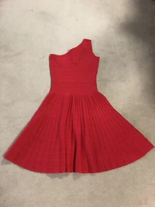 Michael Kors Knit Dress One Shoulder True Red Size S RRP $175 USD - Bild 1 von 8