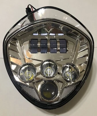 Новая хромированная светодиодная фара 2017 Victory Octane Witchdoctor 40–60 Вт чисто белая - Изображение 1 из 4