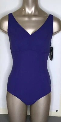 Arena Damen Badeanzug Mowgli Low Raisin Einteiler Lila Neu - Bild 1 von 3