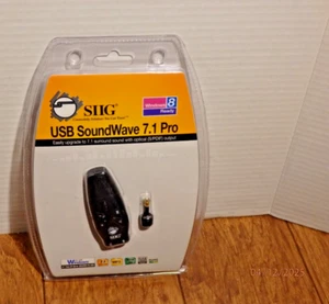 SIIG CE-S00022-S1 USB SoundWave 7.1 Pro Factory Sealed New - Picture 1 of 4