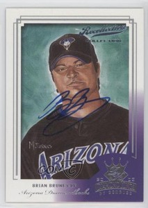 2005 Donruss Diamond Kings Platinum 1/1 Brian Bruney (2003 #198) #198 Auto 0c3