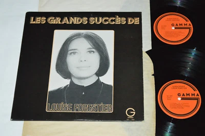 LOUISE FORESTIER Les Grands Succes de 2-LP 1975 Gamma Records Canada G2-1004  - Image 1 of 4