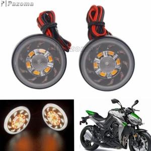 For BMW Honda Yamaha Kawasaki Front & Rear LED Reflectors Light Turn Signal Lamp - Picture 1 of 10