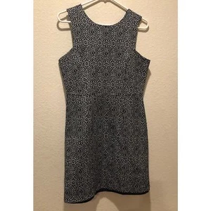 ONLY Blue White Geometric Sleeveless Sheath Mini Dress Size 38 - Picture 1 of 6