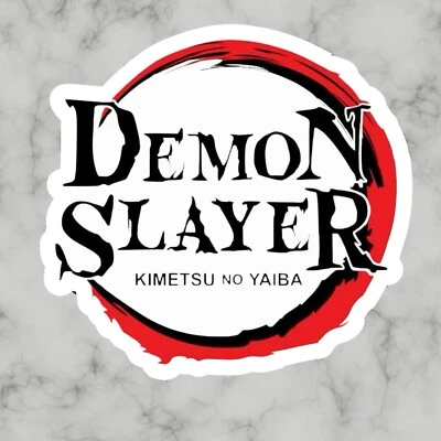 Demon Slayer Kimetsu No Yaiba Logo Anime Cool Glossy Vinyl sticker, Decal - Image 1 of 2
