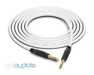 Canare Cable cuádruple L-4E6S | Neutrik Gold 1/4" TRS | Blanco 25 pies | 25 pies | 25' - Imagen 1 de 1