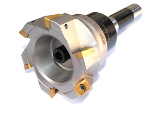 3.15" Face Shell Mill Cutter 90 Degree 6 Flutes R8 Face Milling Cutter W Inserts - Picture 1 of 4