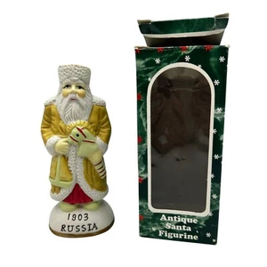 Vintage Faux 1903 Russland antike Weihnachtsmann Figur 5" feines Porzellan Eremitage Keramik - Bild 1 von 17