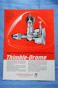 Cox Thimble Drome Motor Werbung - Modellflugzeug News 1960 - Bild 1 von 1