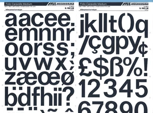 Mecanorma Dry Transfer Lettering 9. 192 LN #105 FOLIO CARAVELLE Med 49.4mm - Picture 1 of 2