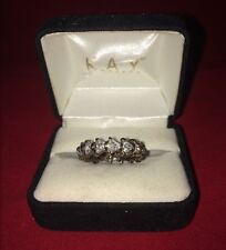 Size 8 1/2 Sterling Silver 925 Cubic Zirconia Ring