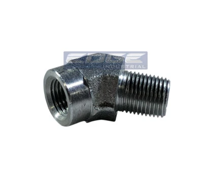PRO-EDGE INDUSTRIAL EDGE INDUSTRIAL STEEL 45º STREET ELBOW 1/8" MALE NPT x 1/8" FEMALE NPT WOG