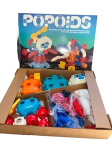 Vintage! NEU! Tomy Popoids Cosmic Crackbot Set 57 Teile Nr 5206 Orig Karton - Bild 1 von 15