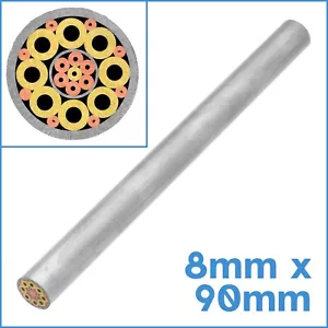 8mm x 90mm Steel Knife Handle Mosaic Rod Rivet Tube Blade Insert Pin Pattern 22 - Picture 1 of 4