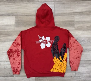 Trader Joes Hoodie Sweatshirt LARGE Men’s Adult Hibiscus Flower Logo Rare Design - Picture 1 of 18