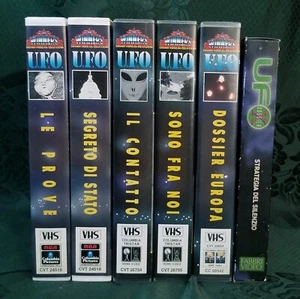 COLUMBIA TRISTAR HOME VIDEO LOTTO 5 VHS "UFO" SERIE NON COMPLETA + 1 DOSSIER X - Bild 1 von 14