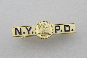 NYPD Tie Clip Tie Clasp Bar - Picture 1 of 3